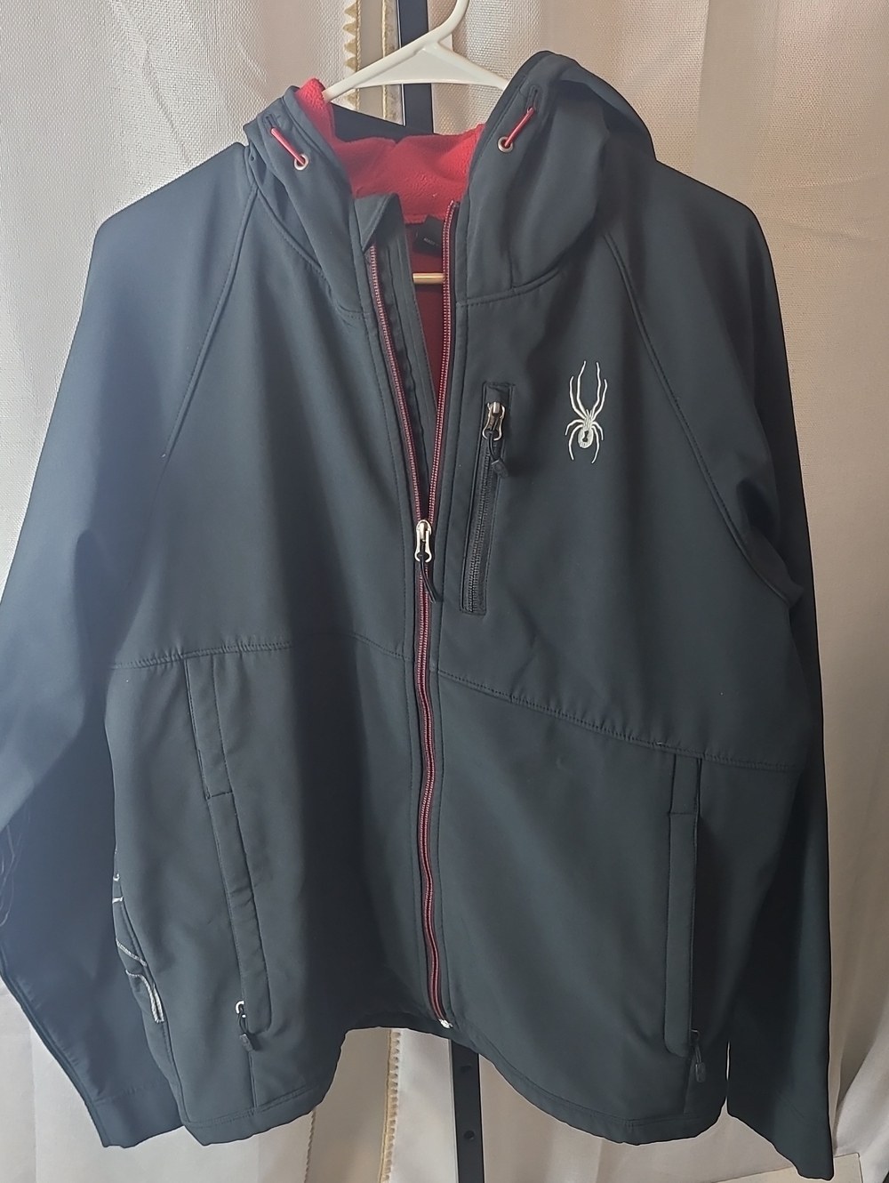 black Spyder Patsch Tech softshell jacket  Mens Large